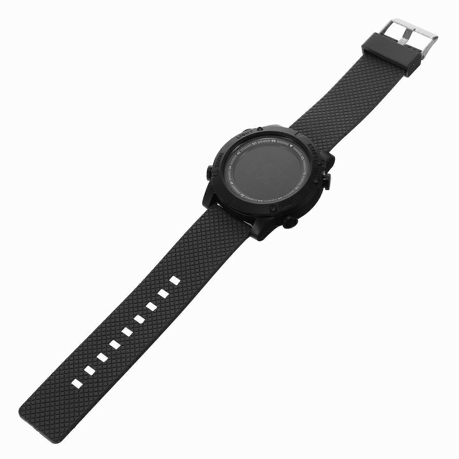 Waterproof Digital Watch For Men And Students In Black Color With Simple Style And Luminous Time Display Features 1Pack
