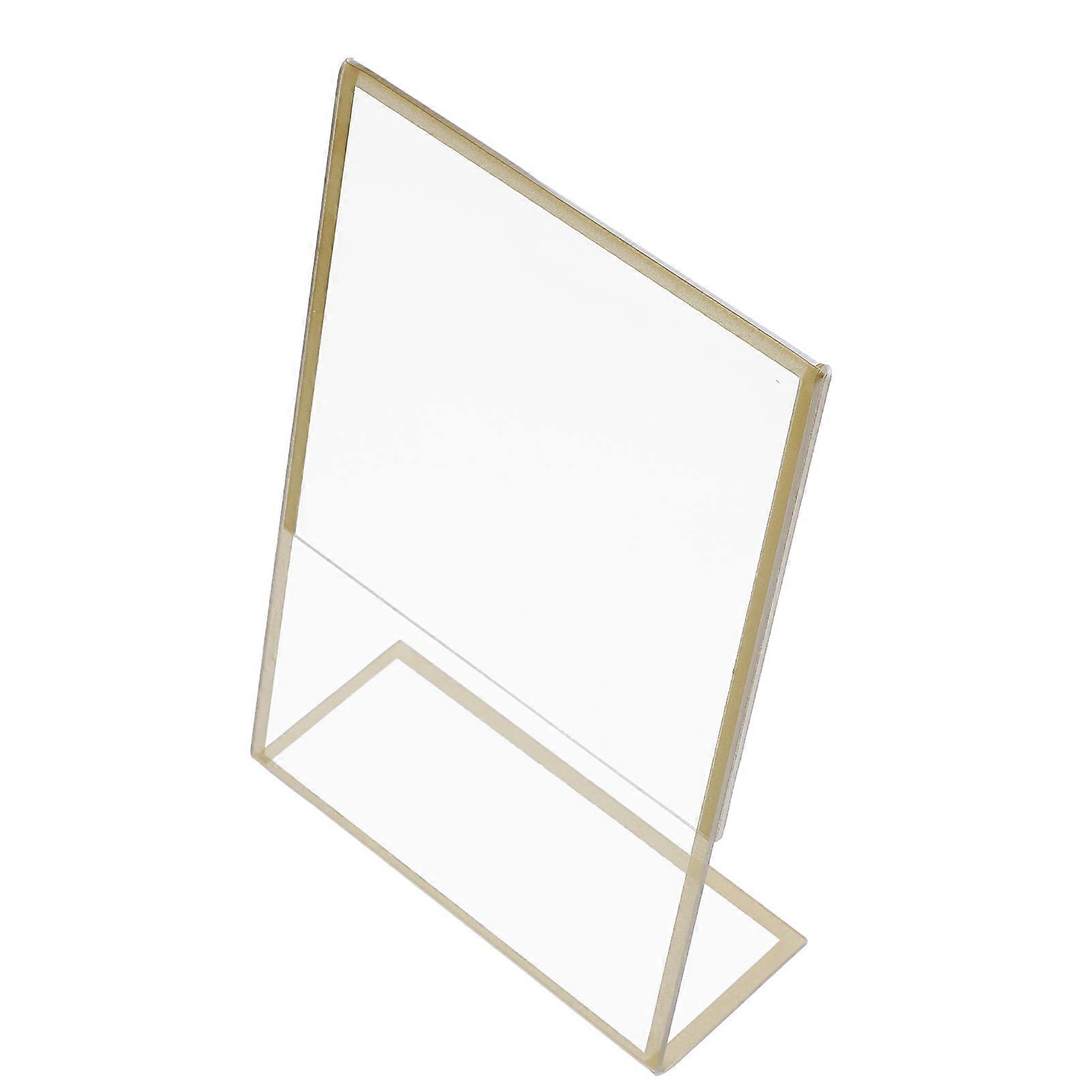 Double Sided Clear Acrylic Sign Holder For Table Number Display At Wedding And .2X15.2cm Vertical Design 24Pcs