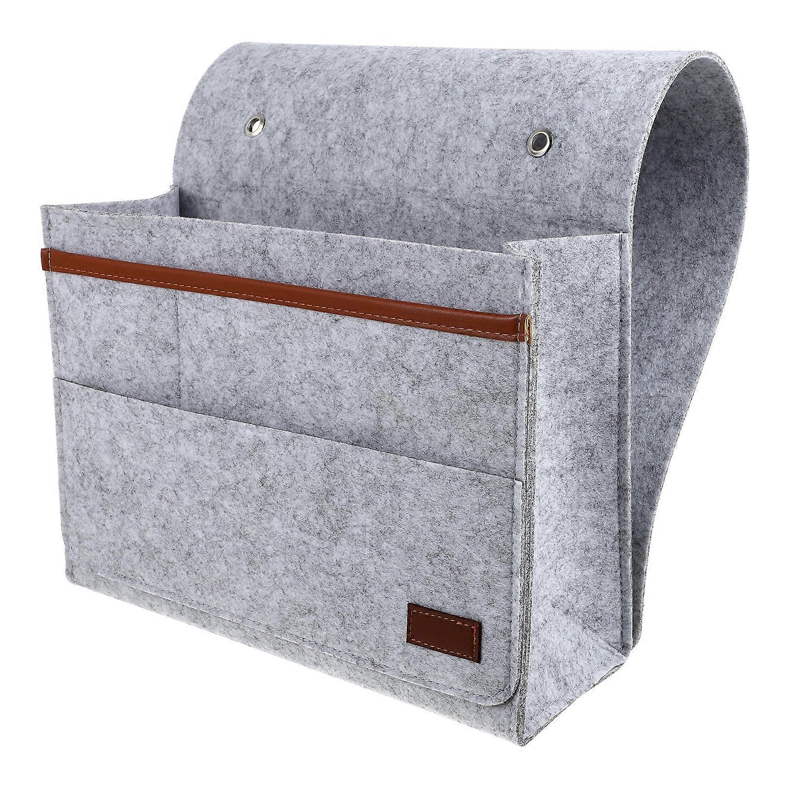 Bedside Storage Felt Bag for Home Use with Large Capacity 2Pcs