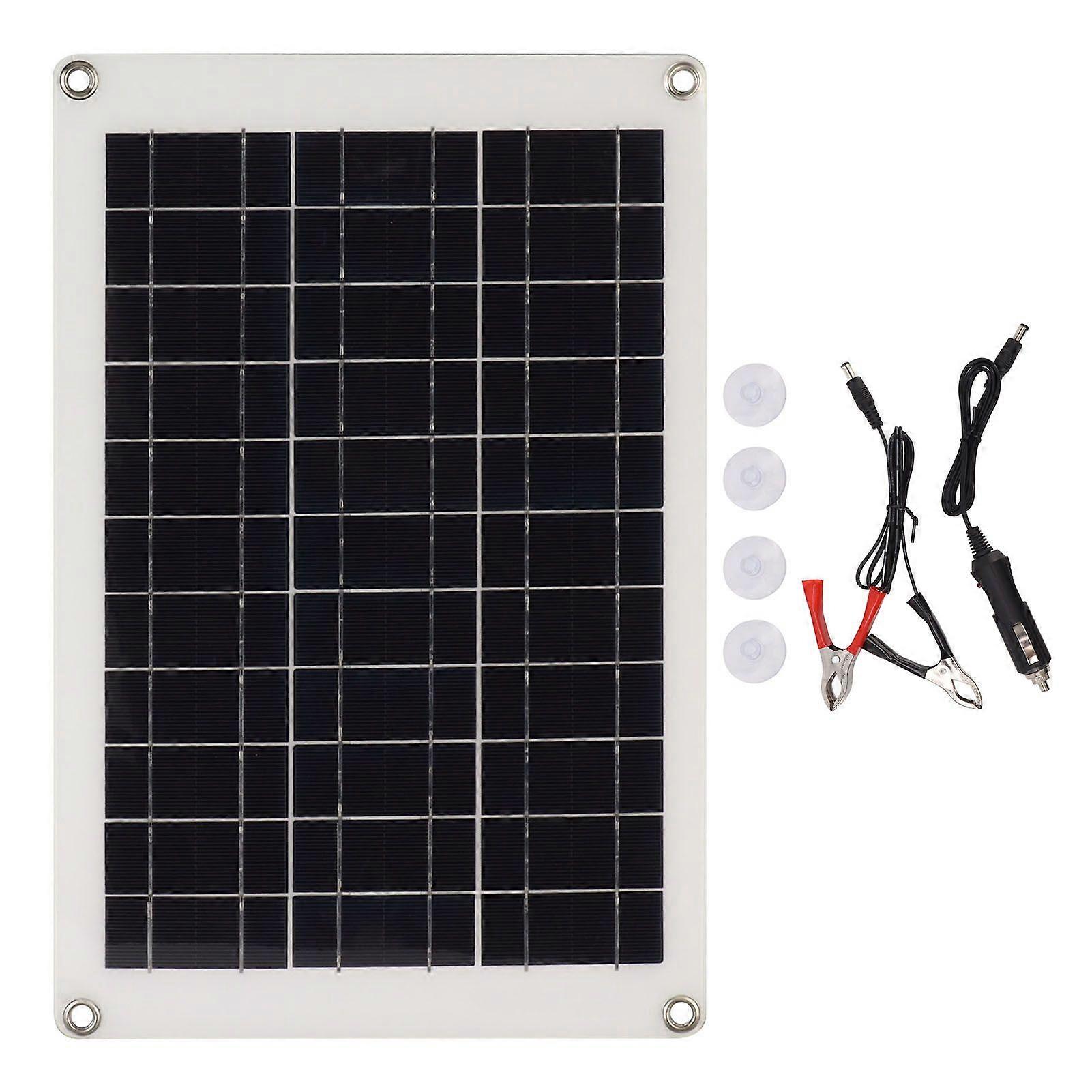 20W Polycrystalline Solar Panel Kit Flexible Photovoltaic Charging Panel with Dual USB Interface