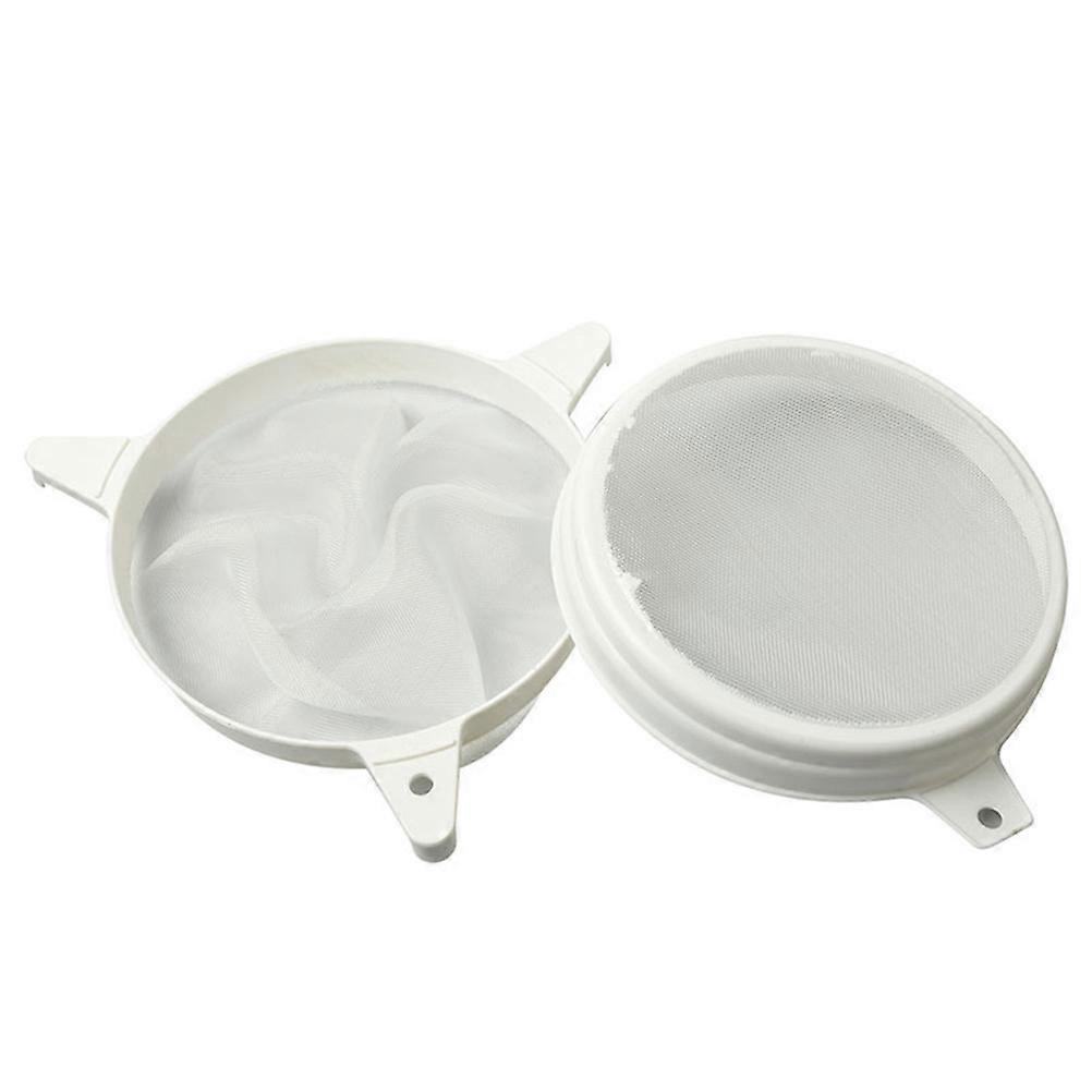 Honey Filter Strainer Double Sieve Plastic for Honey Filtering 2Pcs Set