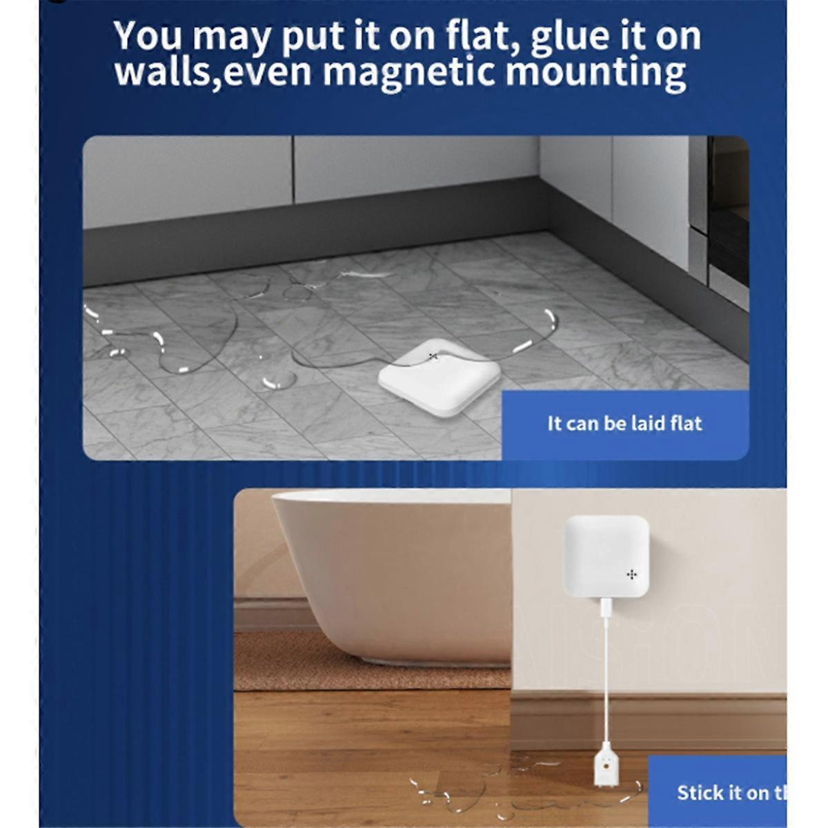 Tuya ZigBee Water Leak Sensor Smart Water Leak & Flood Detector WiFi Water Leak Sensor Smart Notific