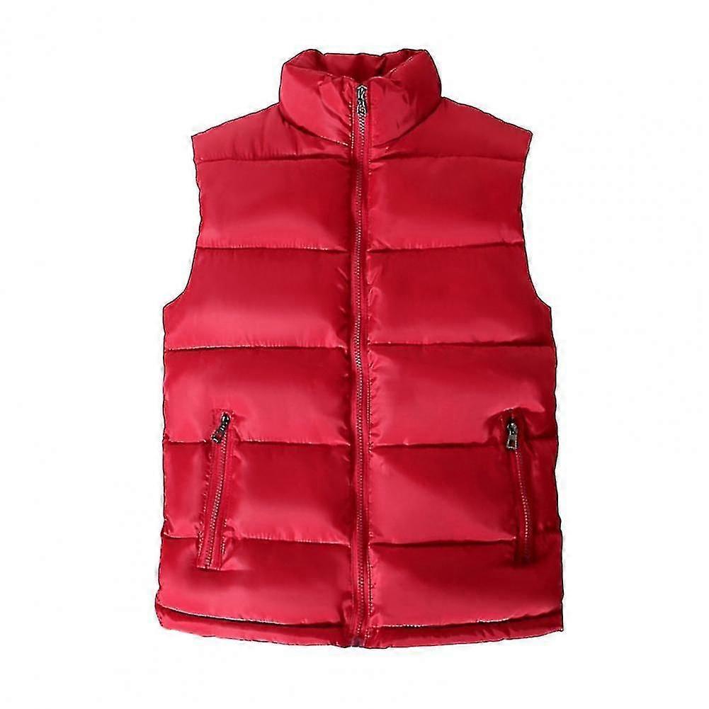 2023 White Vest Jacket Men Slim Fit Stand Collar Sleeveless Puffer Jackets Spring Autumn Casual Wais