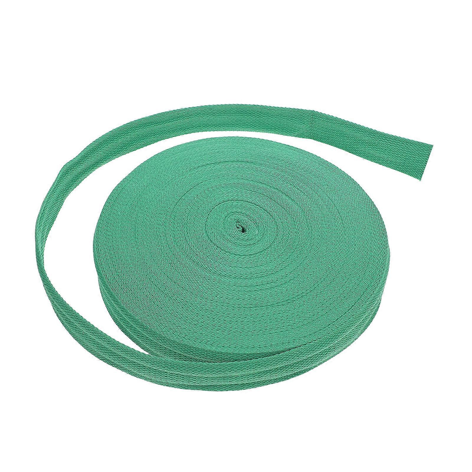 Cotton Webbing Strap for Bags with Strong Durable Material 1 Roll Light Green
