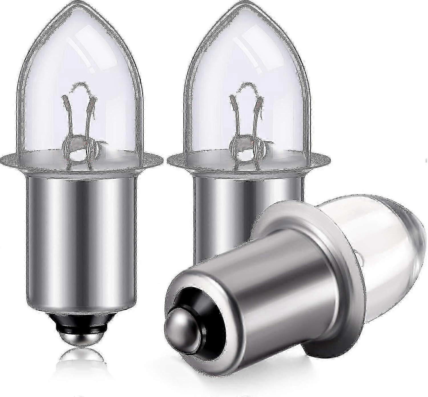 Krypton Replacement Bulb Bayonet Base for 3D/4D Flashlights, 6-Volt 0.75A, 3-Pack