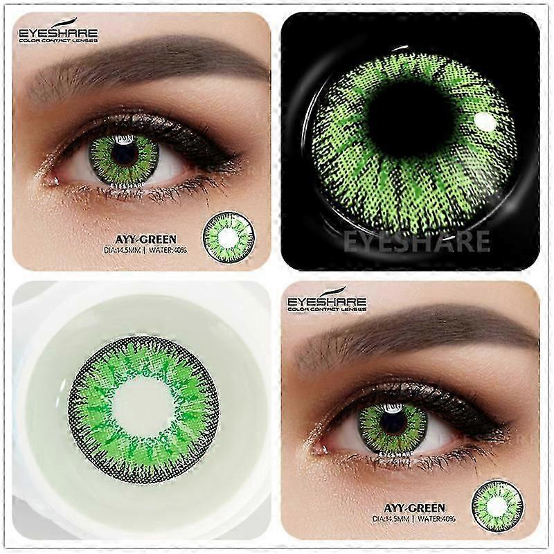 2 stuks cosplay gekleurde contactlenzen voor ogen gekleurde contactlens voor ogen jaarlijks mooie pupil make-up contactlenzen