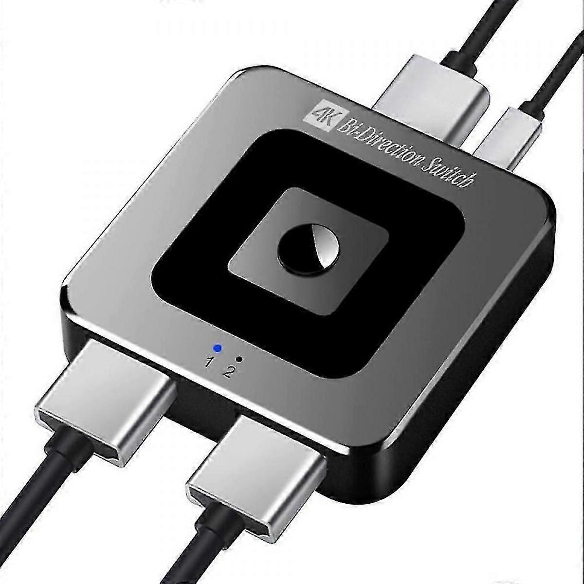 HDMI Splitter Switcher 8K 60Hz 4K 120Hz Bi-Direction 2.1 HDMI Switch 1x2/2x1 Adapter 2 in 1 Out Converter for PS4/5 Xiaomi TV Box HDMI Splitter