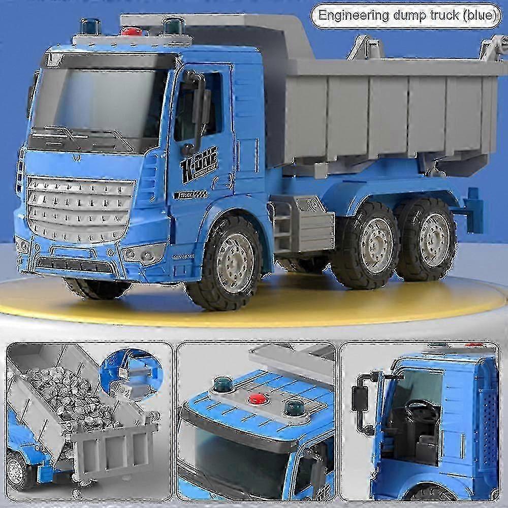 Children's Large Mixer Inertia Toy Car Dumper Concrete Engineering Vehicle Cement Tanker Simulation