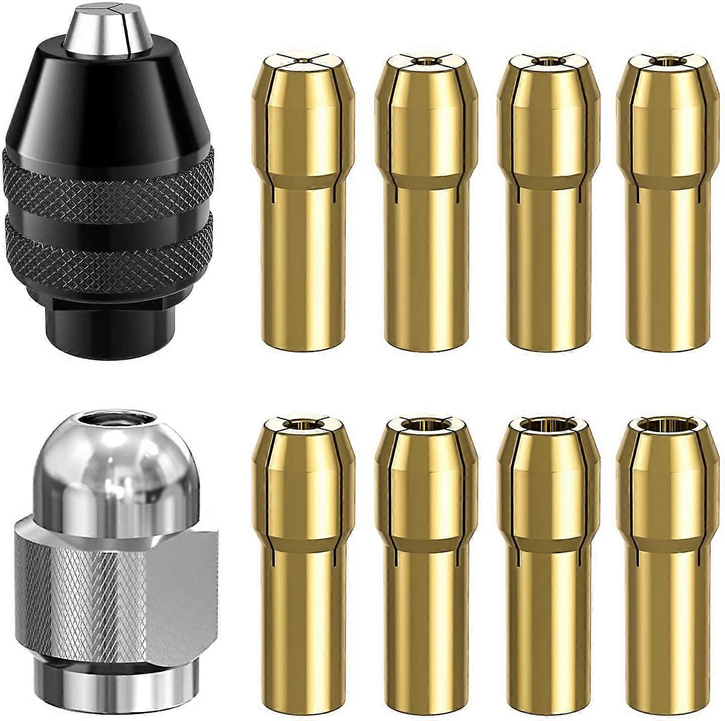 28Pcs Drill Chuck Collet Set for Dremel 1/32" To 1/8" Replacement 4486 Drill Keyless Bit Chuck Shank Rotary Tool Quick Change