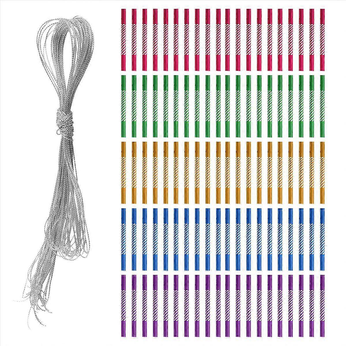 100Pcs DIY Wind Chim Hollow Wind Spinners Tube Wind Chime