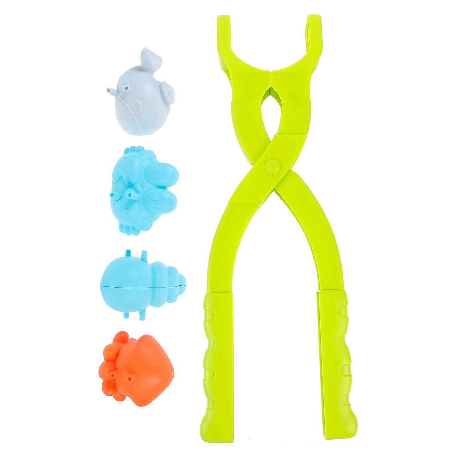 Assorted Color Snow Ball Maker Toy Plastic Clips for Outdoor 1Set