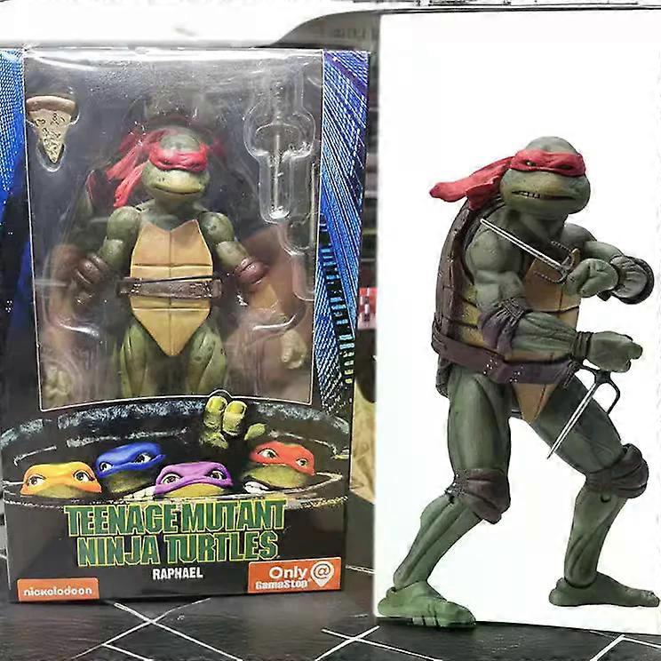 Ninja Turtle Anime Action Figure Neca 1990 Film Version Edi??o limitada, Est��tua de PVC Presentes de Anivers��rio do Menino