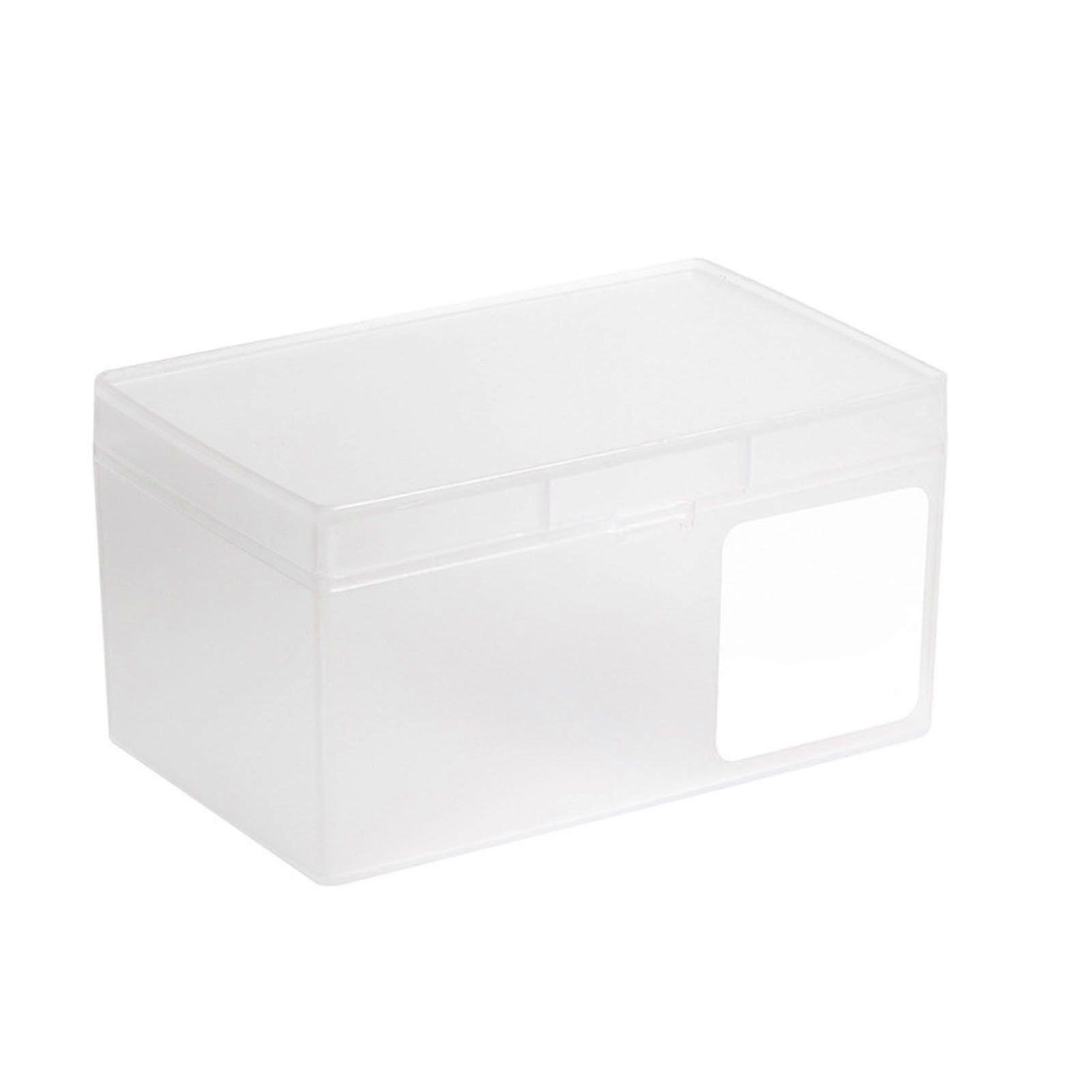 Mini Plastic Storage Containers Versatile Jewelry Small Items Greeting Card Snap Storage Box with Lid for Office Home