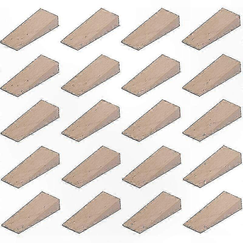 חבילה של 20 טריזי עץ, 55 מ"מ x 20 מ"מ x 6 מ"מ, גודל אוניברסלי לפרויקטים שונים