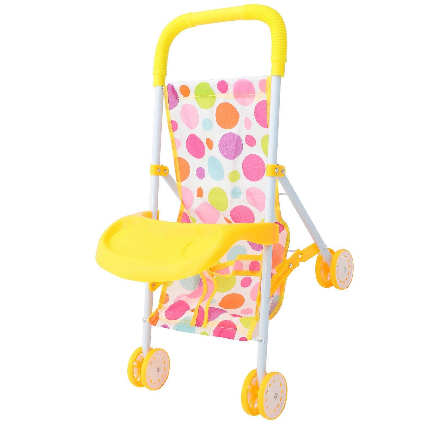 Simulated Doll Stroller Toy for Kids Playing with Realistic Design