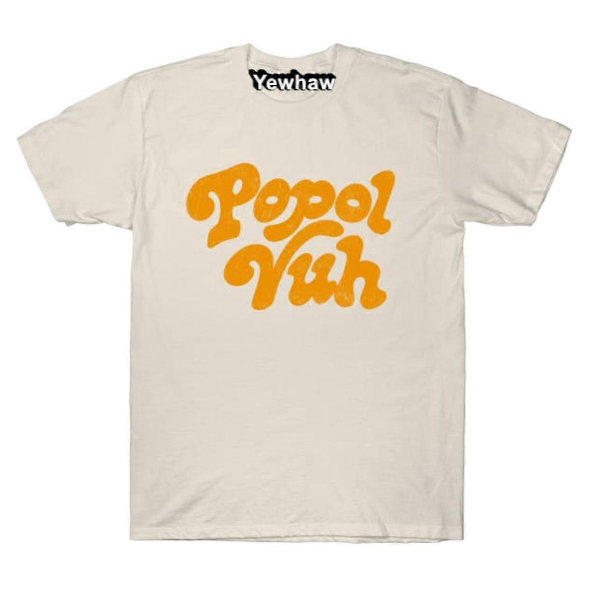 Popol Vuh /// T-shirt con design tipografico retrò anni '70 e maglietta Krautrock