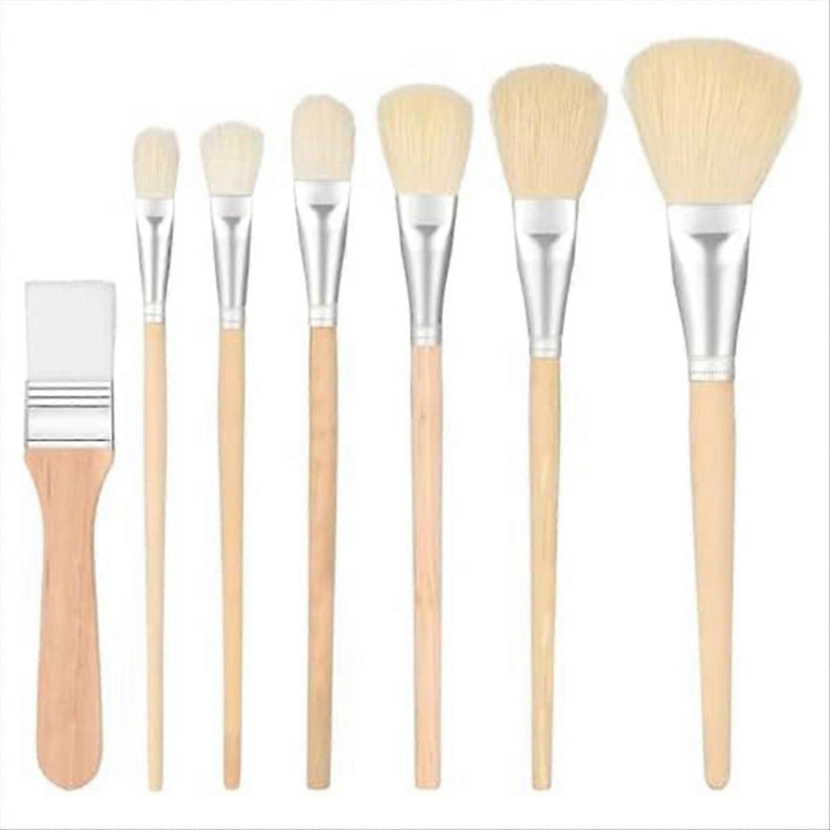 Mop Brush for Acrylic Painting, Assorted Size Paint Brush Set 7PCS