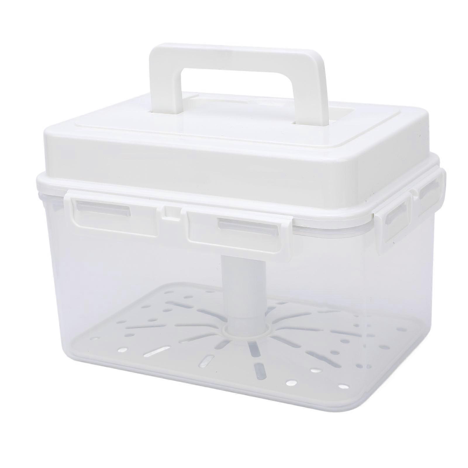 Kimchi Fermentation Container Large Capacity Good Sealing Rectangular Kimchi Pickling Fermentation Box 5L 