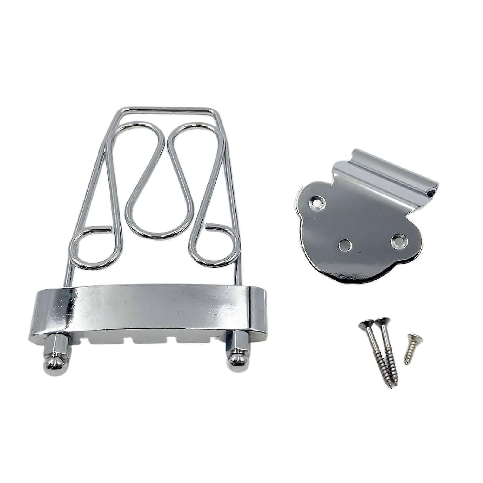 Ornamental 4 String Bridge for Enhancing Musical Expression on Electric Guitars Delivering Balanced Tone Adjustment Multicolor