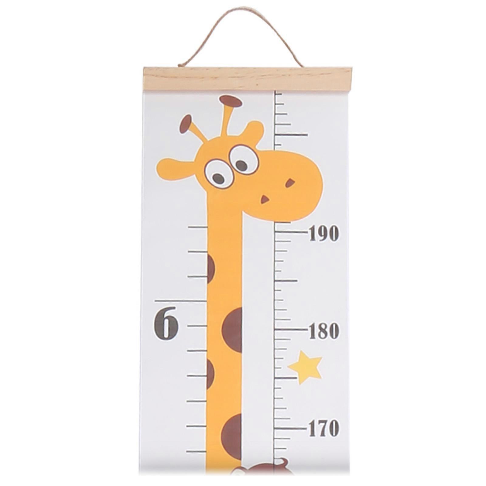 Baby Height Chart Roll Up Kids Height Measure Ruler Modern and Functional Easily to Clean Waterproof Multicolor