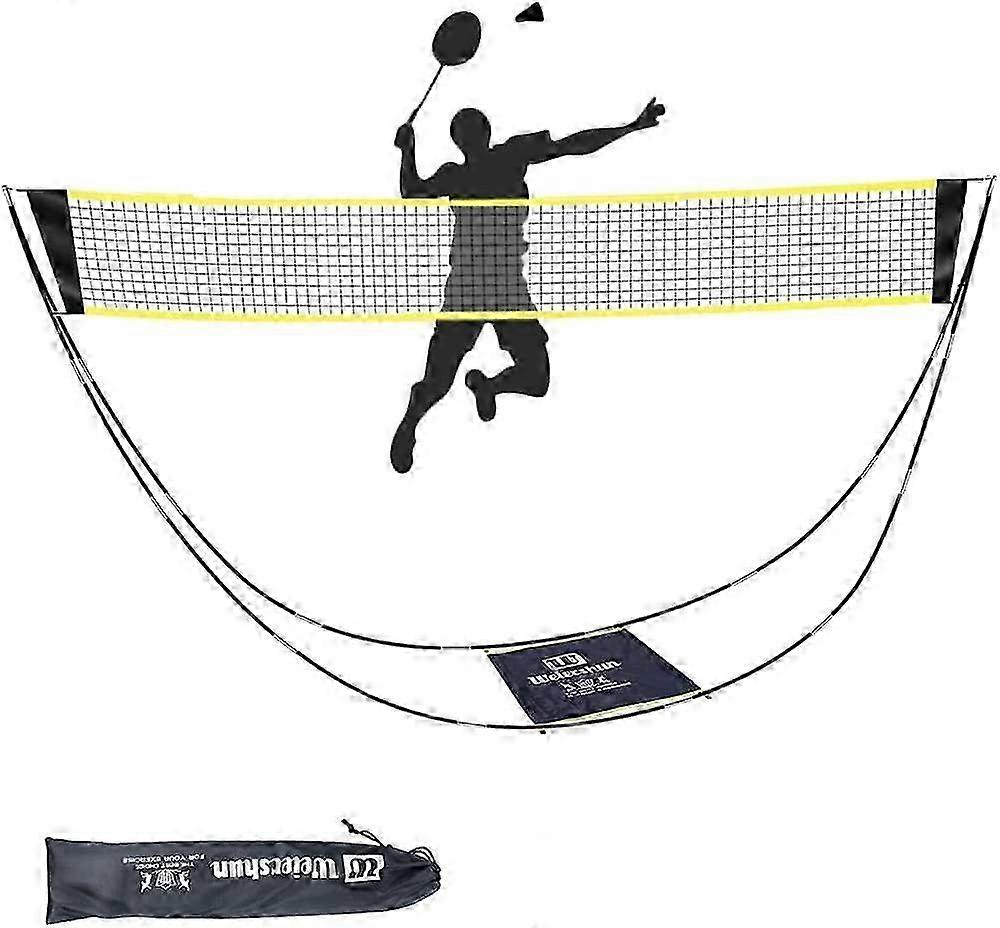 Filet de badminton pour plusieurs jeux, conception portable en nylon réglable en hauteur