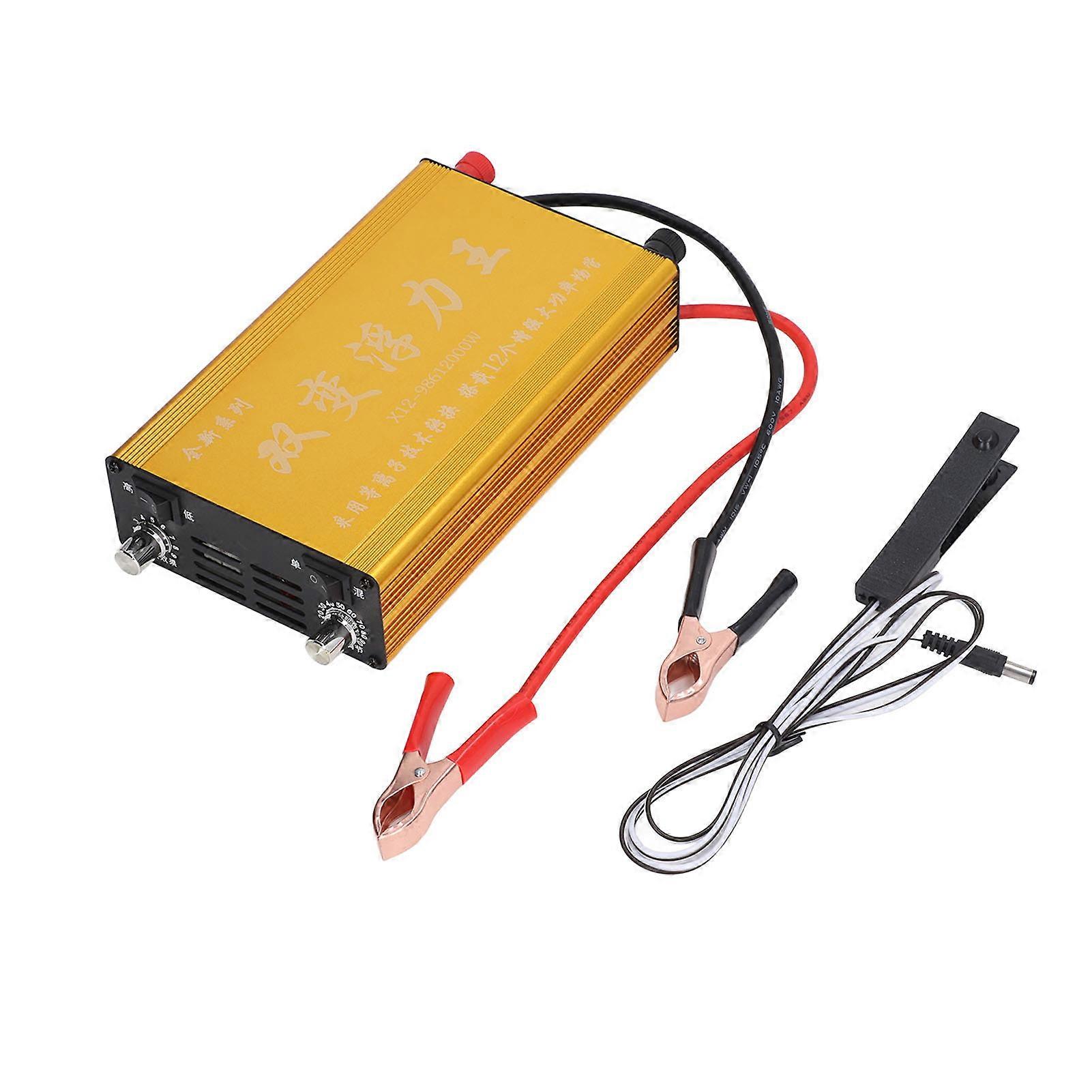 Battery Boost Inverter Power Saving 12000W Aluminum Alloy Double Variable Battery Booster 12V