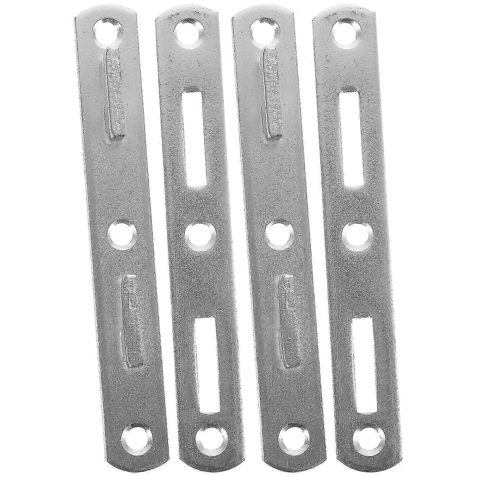 4pcs Bed Rail Fasteners Bed Rail Brackets Heavy Duty Bed Frame Rail Hardware