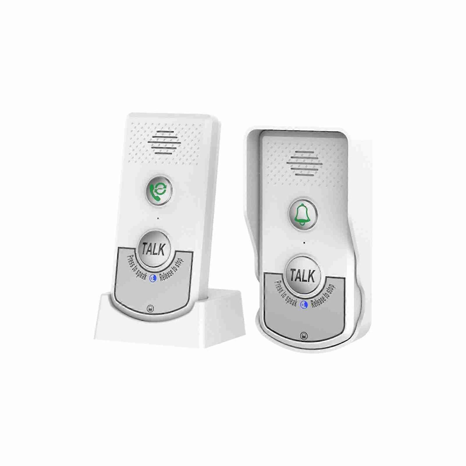 Wireless Rechargeable Doorbell Intercom for Home with Real Time Communication 3 Volume Levels Long Range 1000m Electronic Doorbells