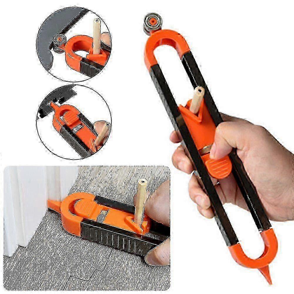 New Carpenter Tool Profile Scribing Ruler Contour Gauge With Lock Professional Gauge
