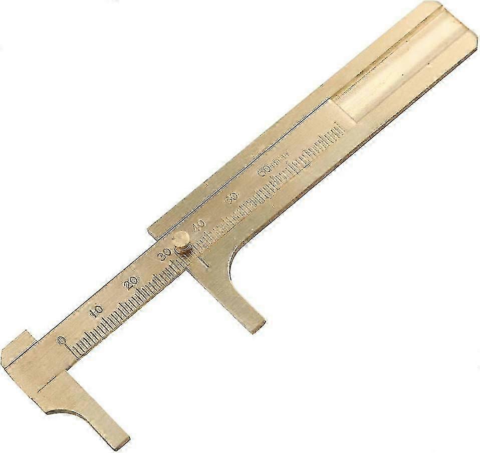 Brass caliper sliding slider pocket caliper measuring tool small brass caliper (80mm)