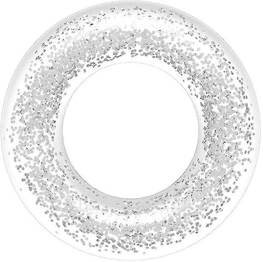Inflatable Pool Float , Clear Float Tubes, Glitter Swimming Ring