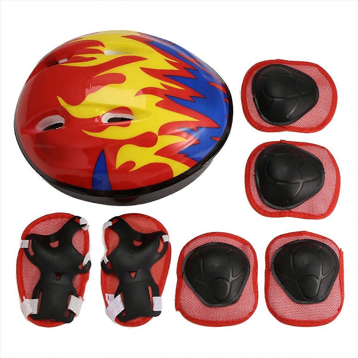3-6 vuotta lasten kypärä polkupyörä 7kpl / setti ultrakevyet lasten suojavarusteet tytöt pyöräily ratsastus hän