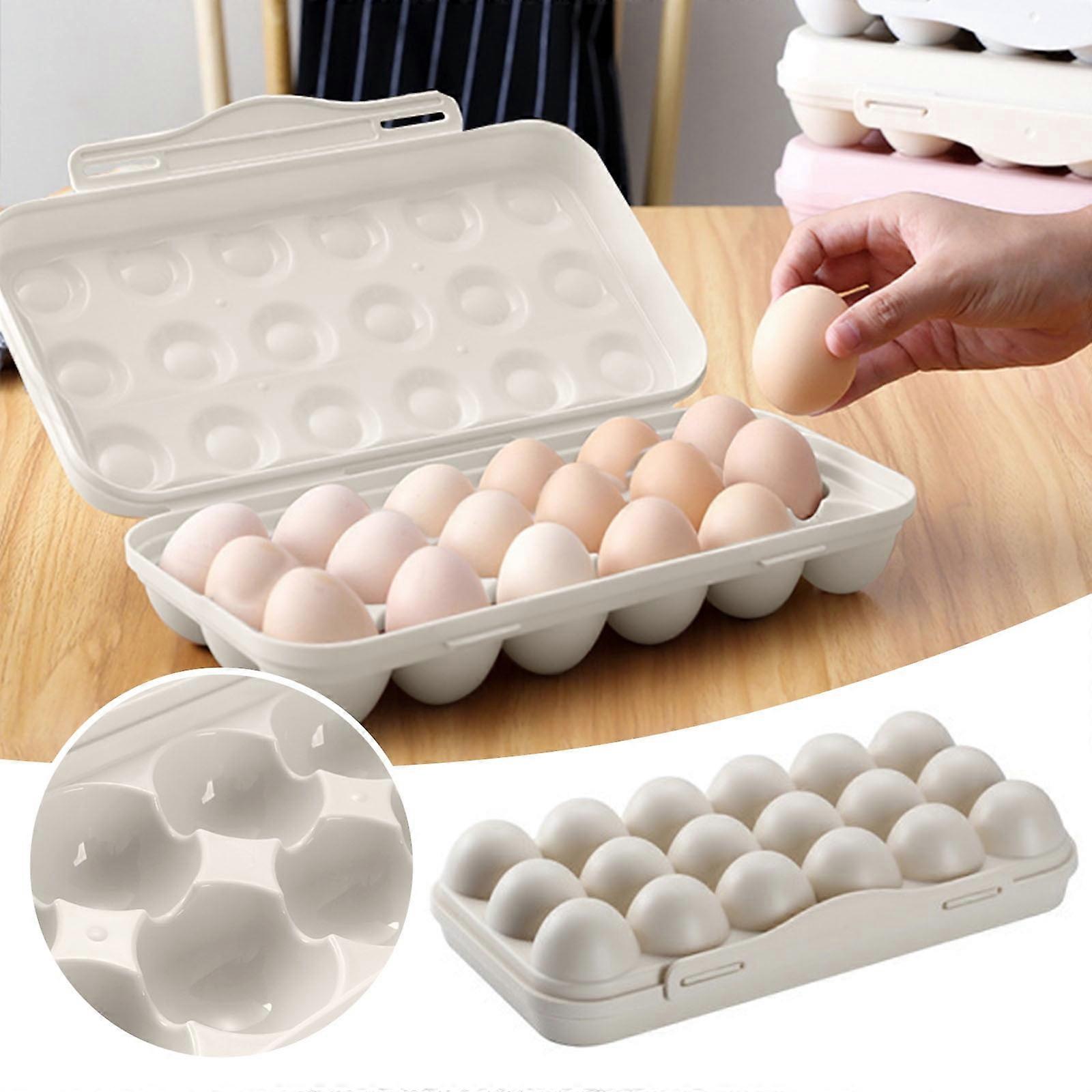 18 Grid Kitchen Refrigerator Egg Box Anti Collision Damaged Egg Storage Box Egg Box Egg Tray Storage Egg Box Bakeware Set Kitchen Tools Set
