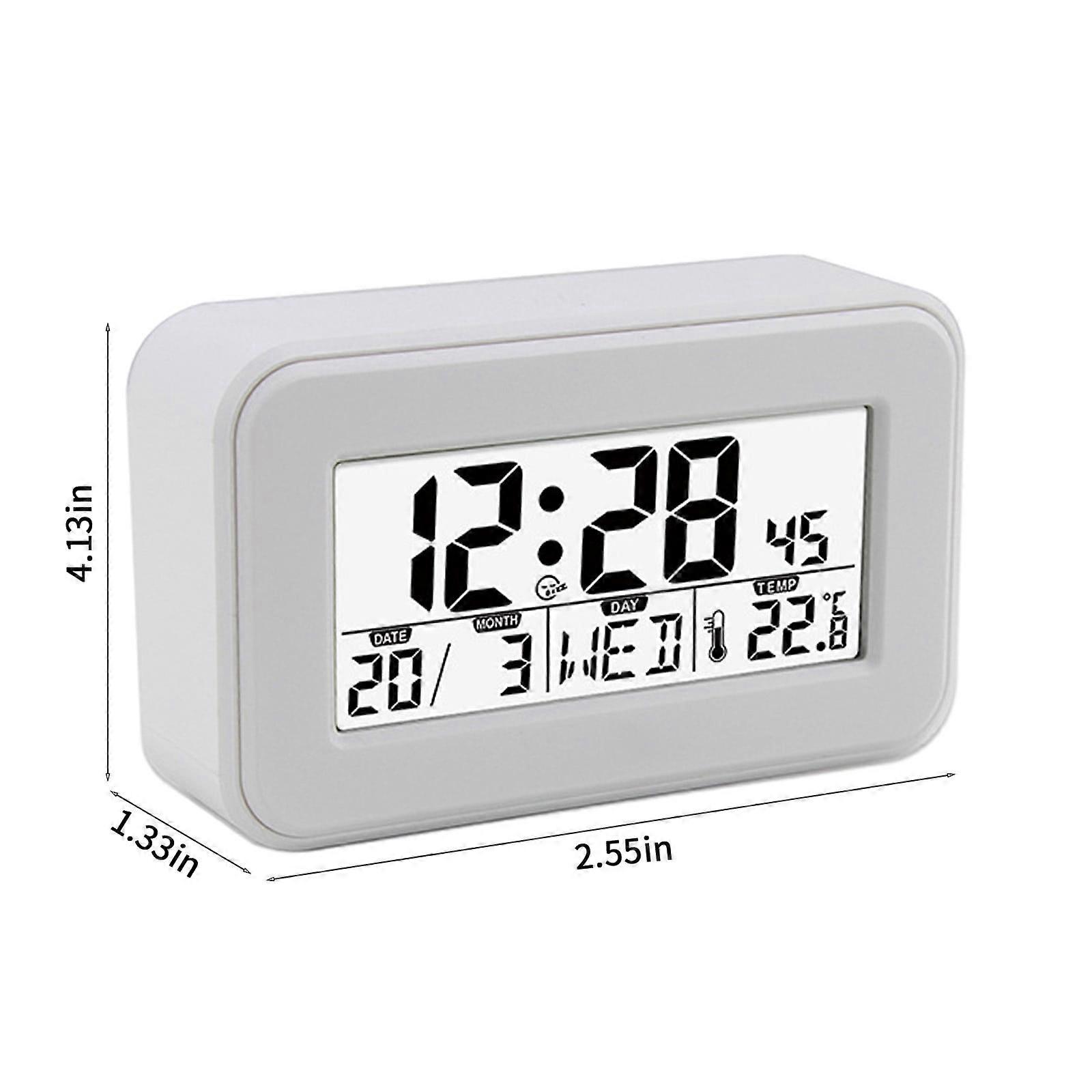 Yonrjhukm Home LCD Digital Display Clock, Children and Students Luminous Small Alarm Clock, The Elderly Lazy Automatic Wake Up Call Clock