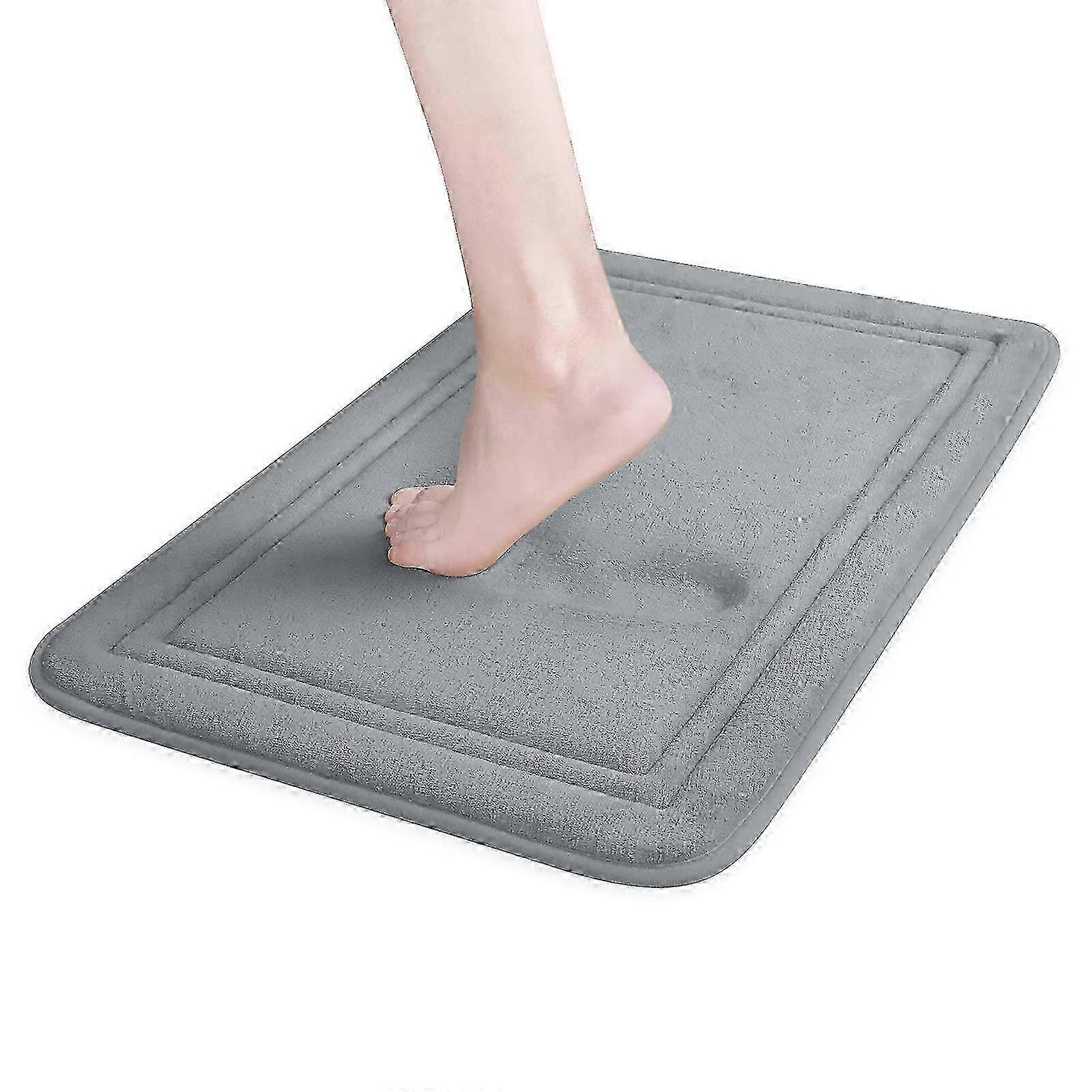 Memory Foam Bath Matte 24x16, non -slip, machine washable, fast dry and absorbent 2025