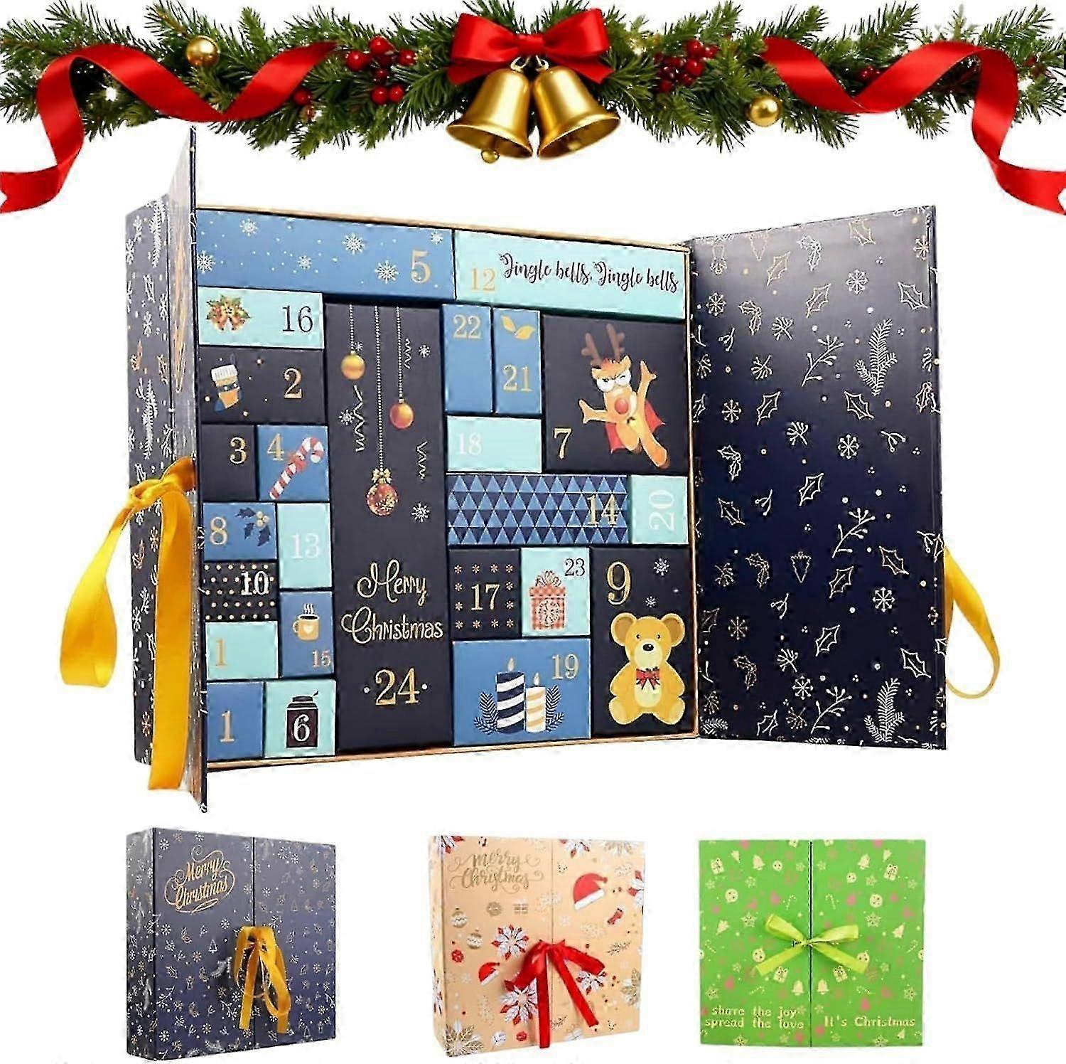 24 Empty Advent Calendar 2025, Empty Advent Calendars To Fill, DIY Advent Calendar Empty Boxes 2025, Fillable 24 Days Countdown With Boxes Make Fill Y