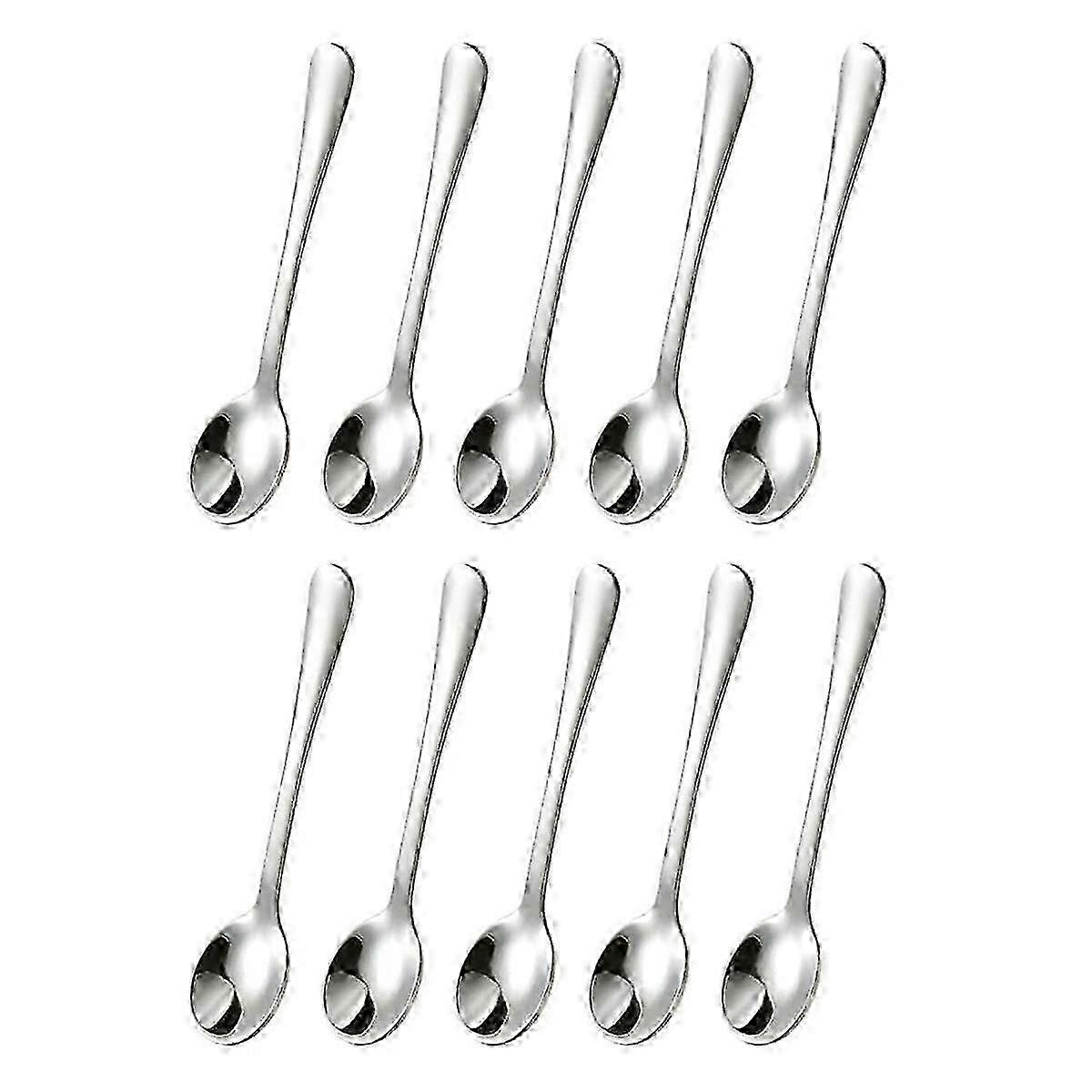 10 PCS Condiment Spoons Stainless Steel Mini Spoons hwy
