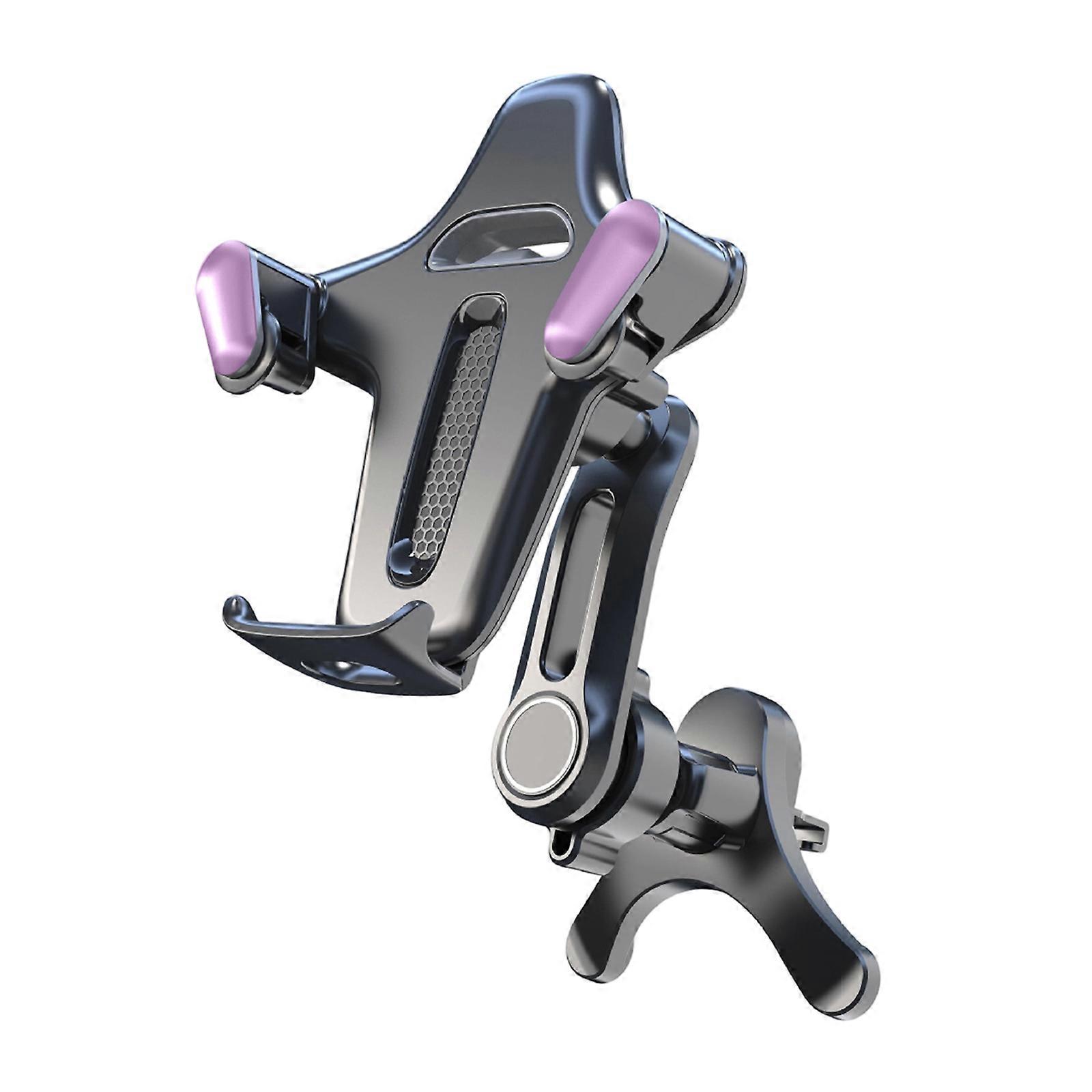 Quick Install Universal Car Vent Phone Holder Support Y Shaped Extension Arm ABS Construction Adjustable Viewing Angle  Purple