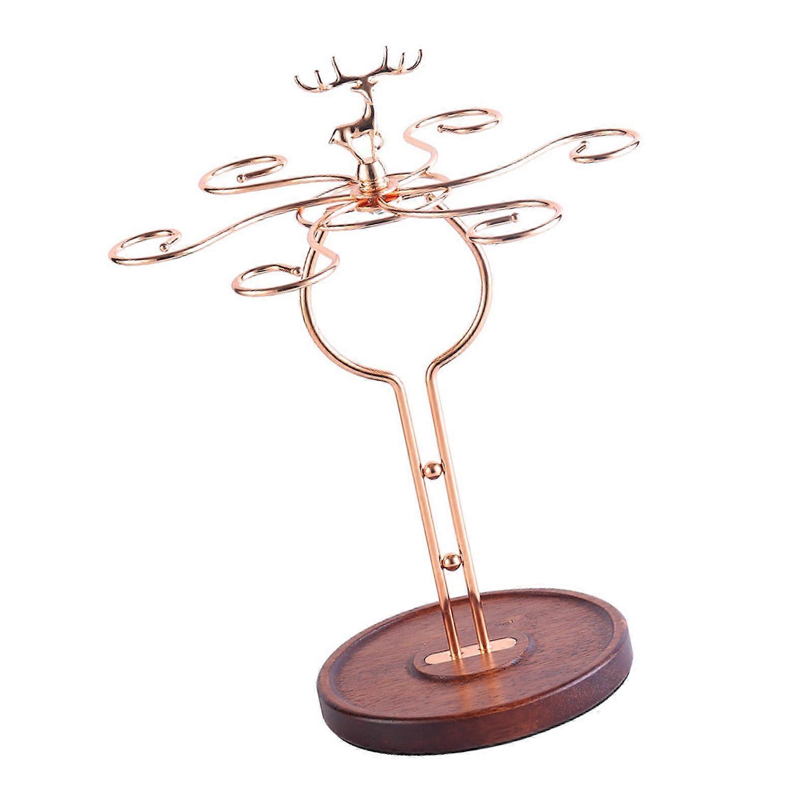 Countertop Wine Glass Holder Rack for Goblet Storage and Drying, Tabletop Display Stand