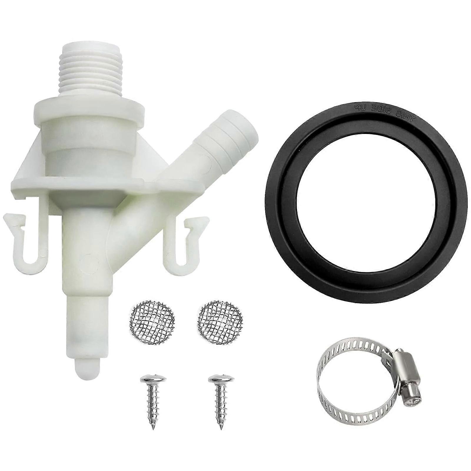 Multipurpose Campers Toilet Repair Set Including Water Valves Filters and Flush Seal Convenient for 300 Series Multicolor