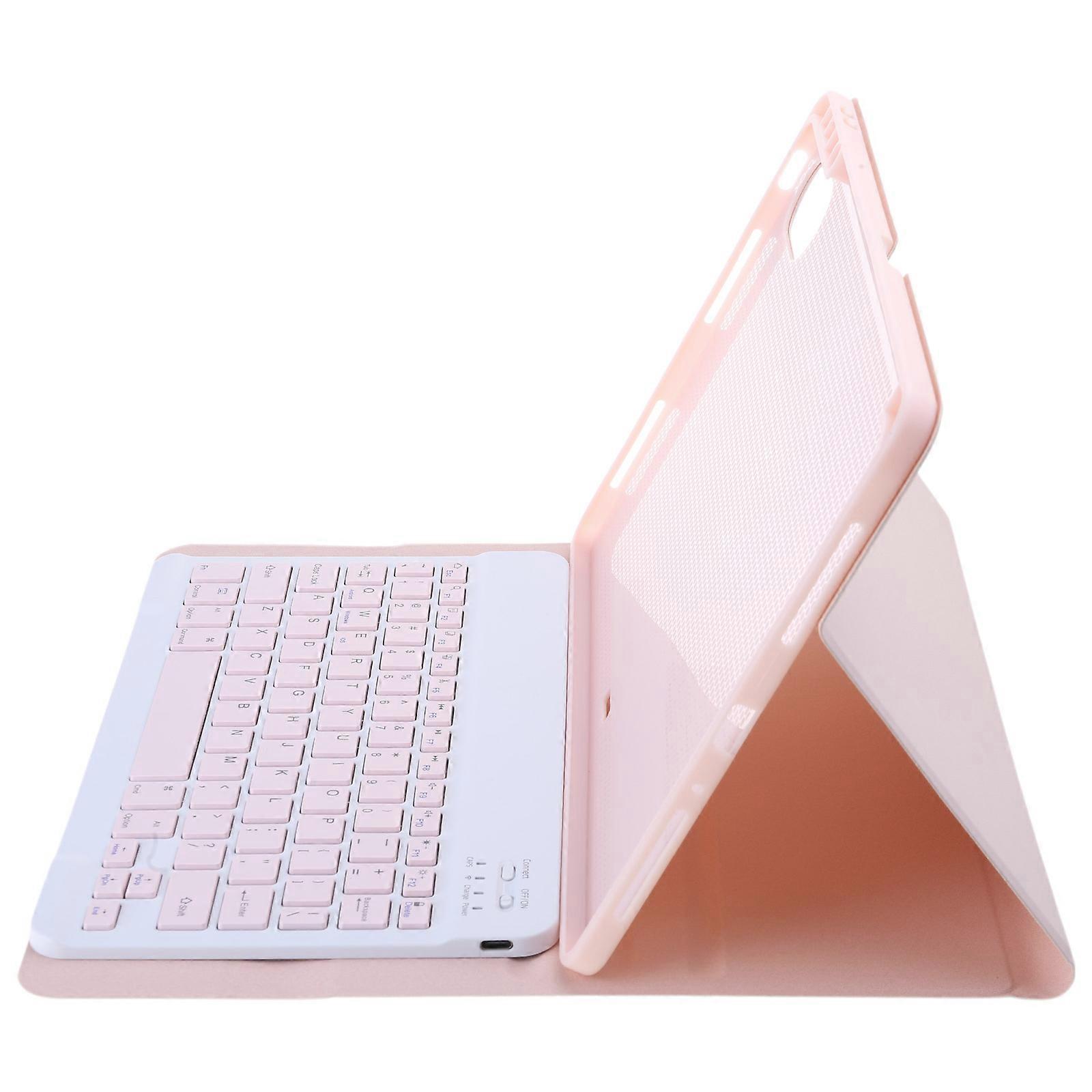 Protective Tablet Case Wireless Keyboard For 12.1Inch Devices, Magnetic Detachable Keyboard Case For Pad 9Pro  Pink