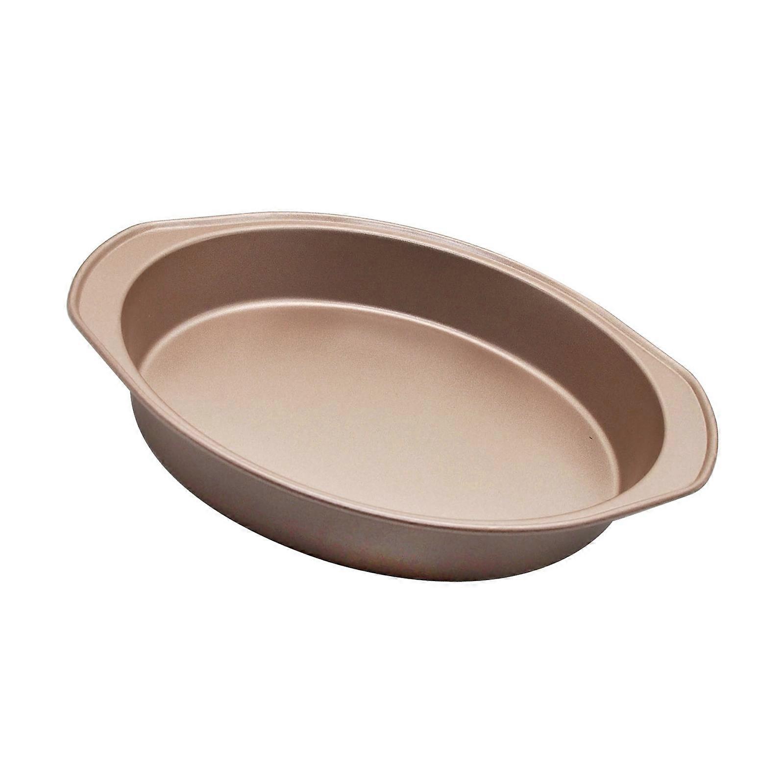 Rusts Resistant Nonrust Steel 9Inch Round Oven Pan Cookie Baking Sheet Produced For Even Baking And Quick Cleanups Multicolor