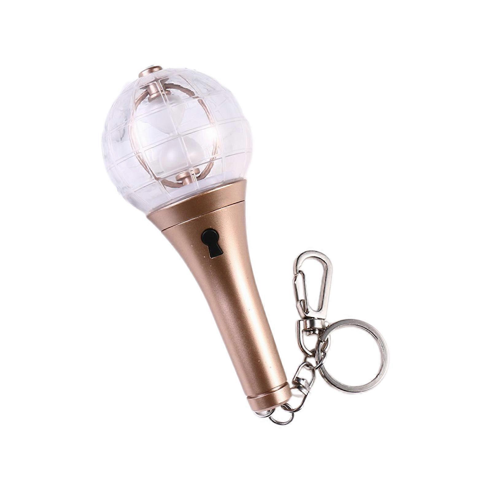 Versatile Use Small LED Light Bulb Keychain Music Event Lightstick Key Holder Backpack Pendant Fashion Accessory Multicolor