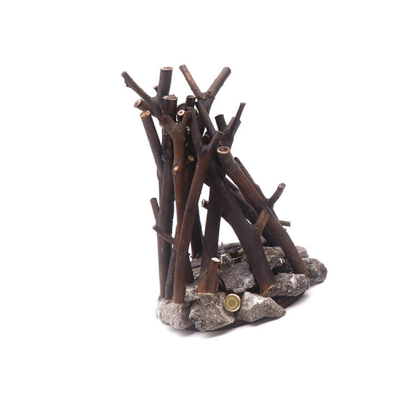 Surrounding Fluttering Flame Light with Realistic Burning Sounds Touch Started Soft Function for Comfortable Mood  S