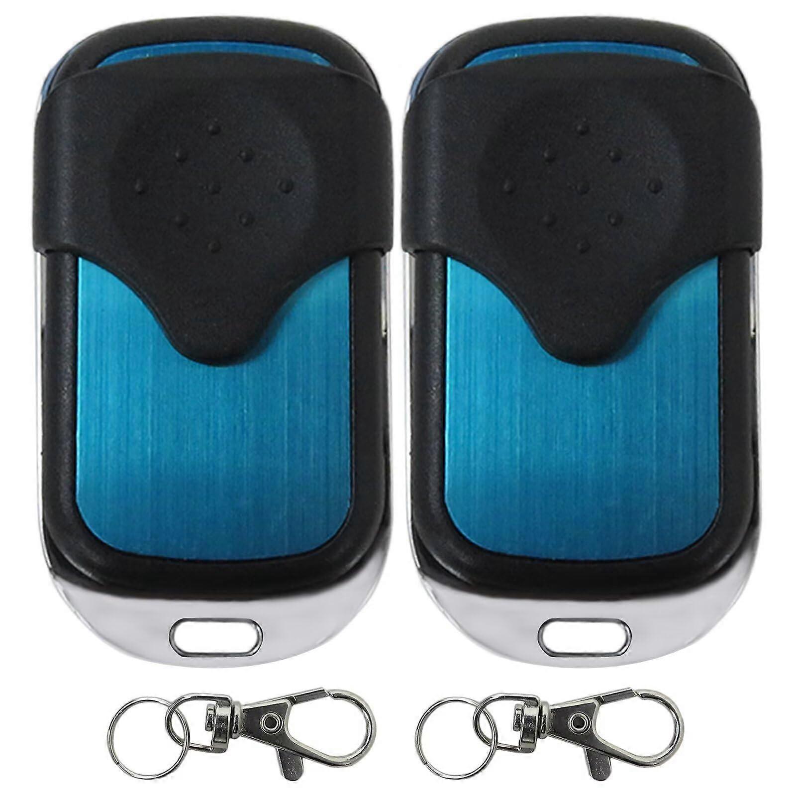 2 Pack Mini Keychain Garage Door Opener Remote for Compatible 970LM974LM, 976LM Red/Orange Button