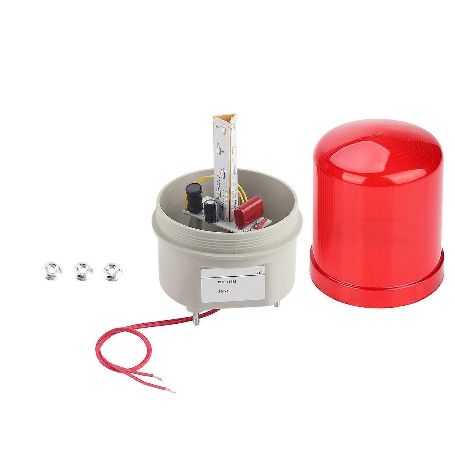 Red LED Warning Lights Acoustooptic Alarm Rotating Light Emergency LED Strobe