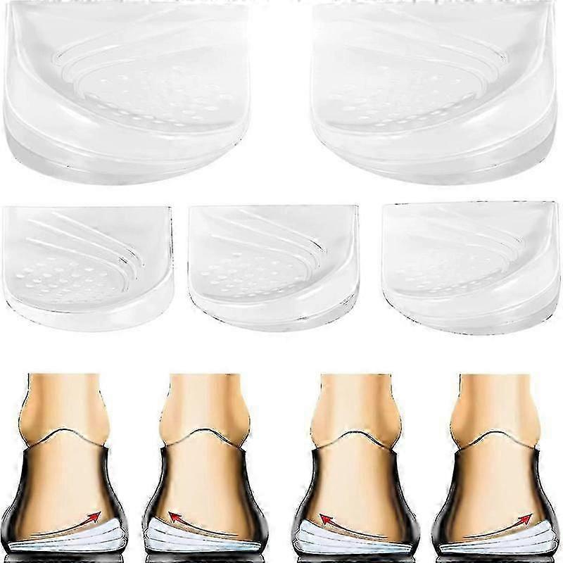 Adjustable Heel Lift Inserts - Corrects Supination and Over-Pronation with 2/3 Layer Orthopedic Wedge for Knee Pain Relief