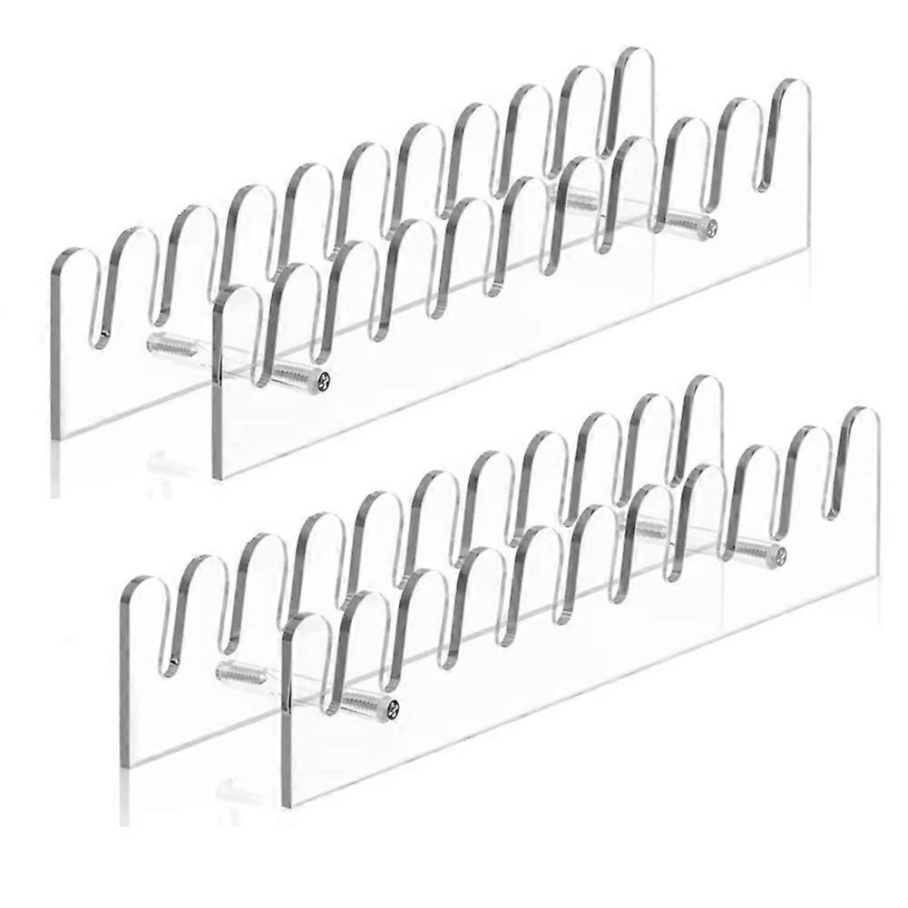 2Pcs Baseball Cap Organizer Acrylic Baseball Cap Storage Multi-Functional Storage Box 