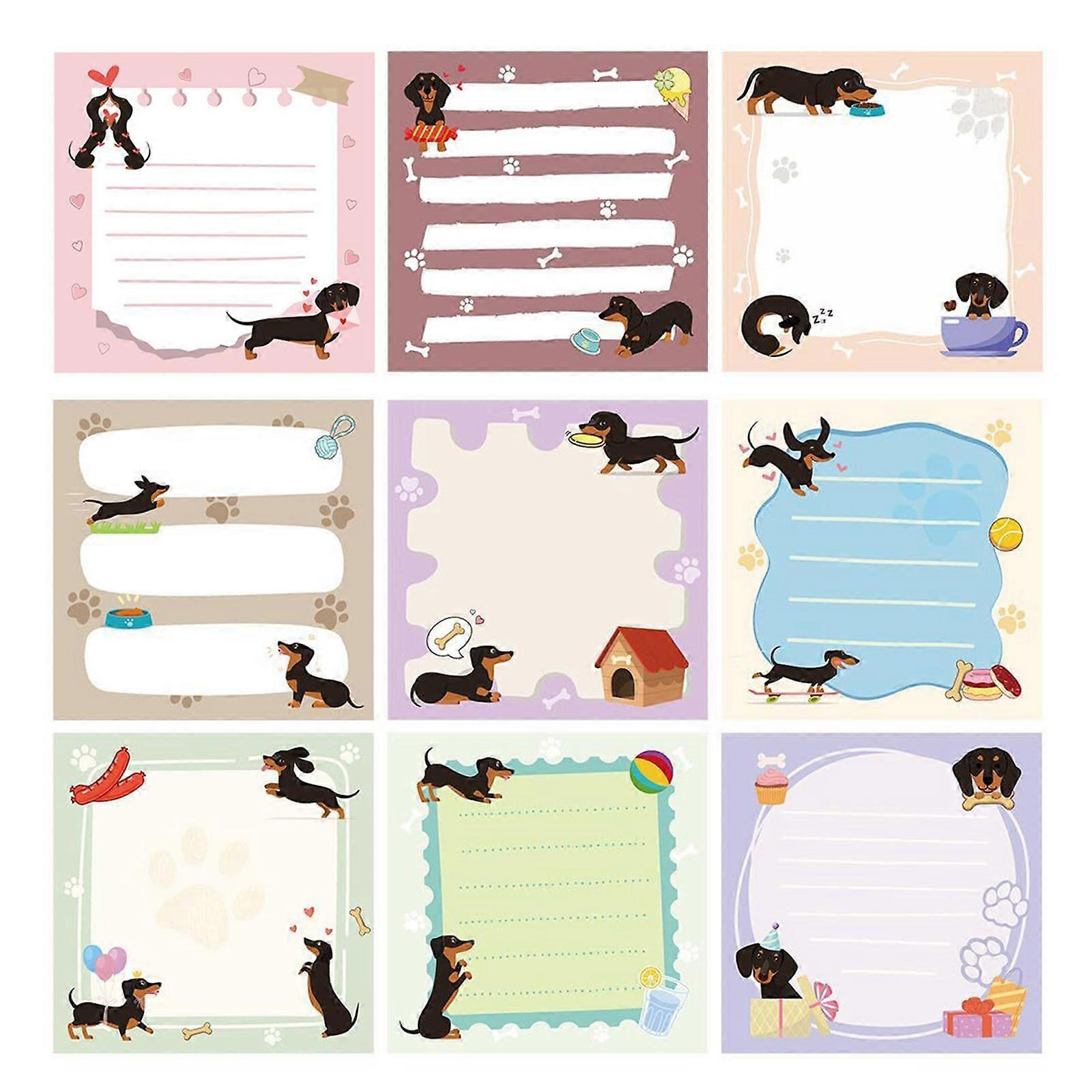 450Sheets Animal Note Paper Adheive Note Repositionable Note Paper Memopad for Writing Journaling Noting 76X76mm Multicolor