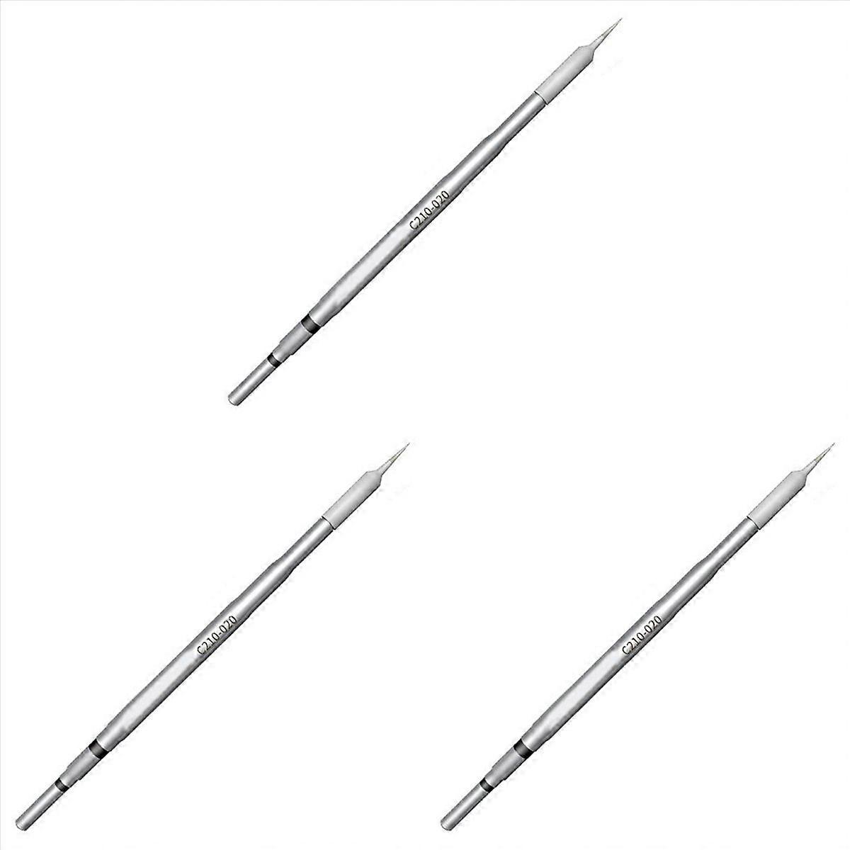 3X C210 Series Soldering Tip Lead-Free Solder Welding Head for T210 Handle for Sugon T26 T26D Solder